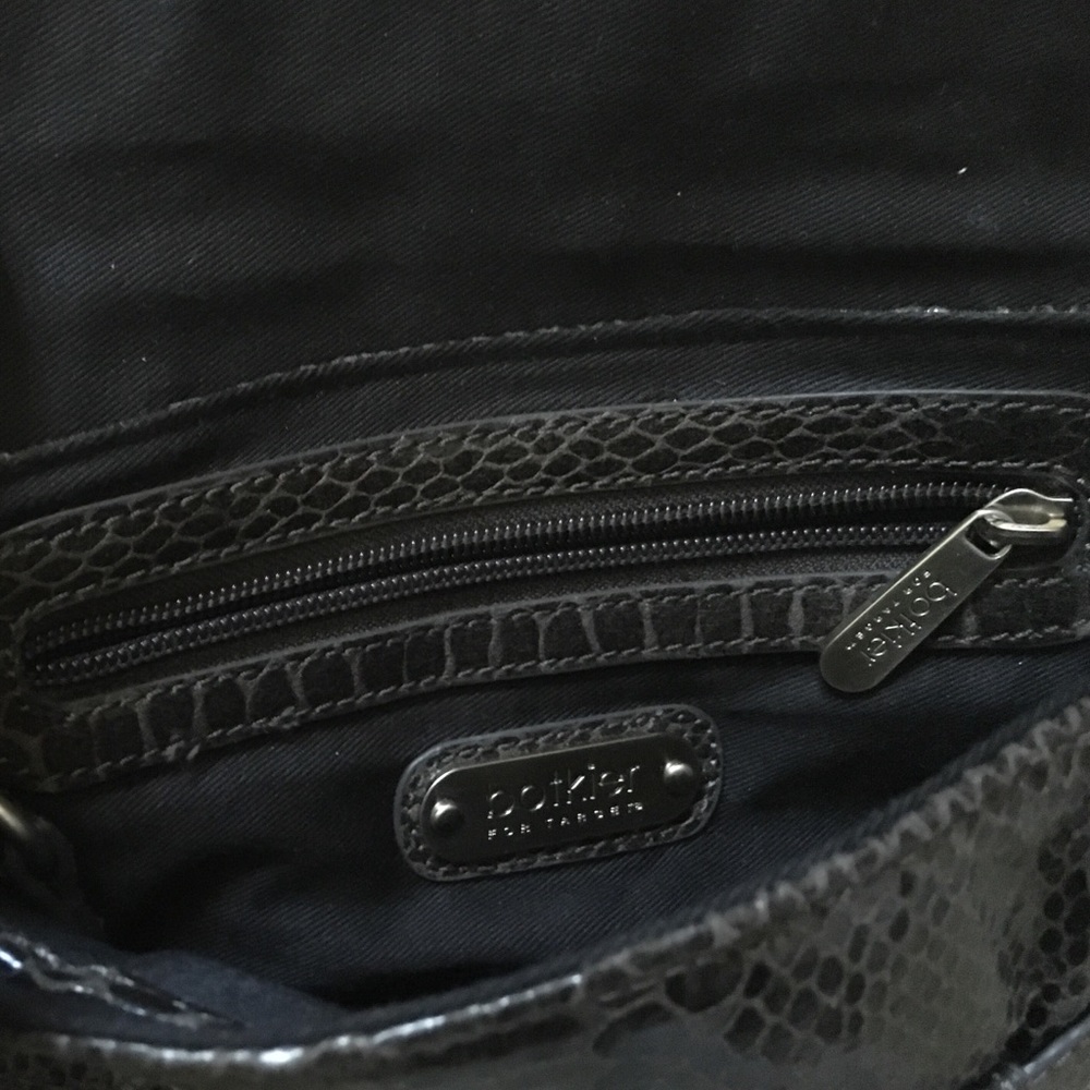 Botkier For Target Faux Gray Python Leather Clutch - image 5